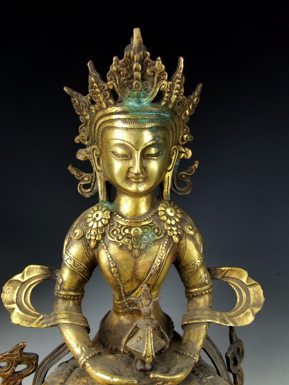 Chinese Antique Gilt Bronze Tibetan Buddha Statue | eBay