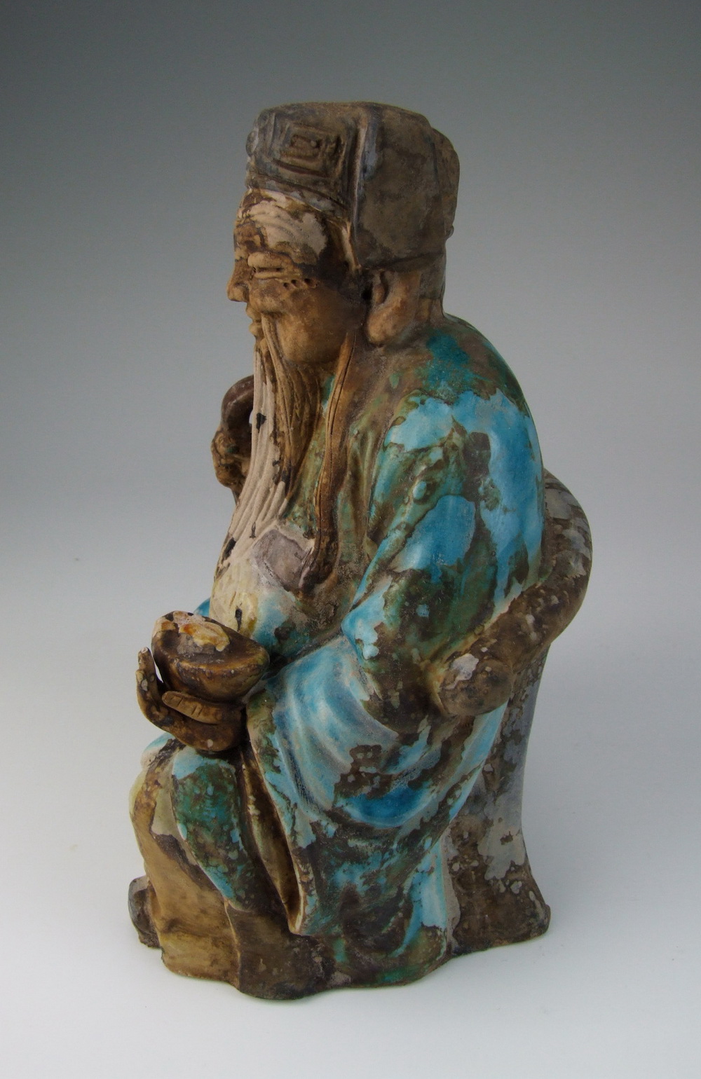 Amazing China Antiques Painted Porcelain CaiShen the God of Money ...